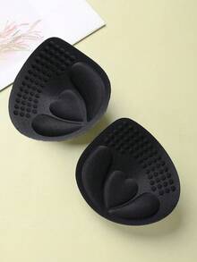 FELIZONES 1 Cặp miếng độn ngực dày 4cm màu đen, nâng đỡ và tạo dáng vòng một cho ngực nhỏ, miếng độn ngực có thể tháo rời và giặt được, tăng độ dày lớp đệm, phụ kiện áo ngực và đồ lót. - màu đen - Xem 4