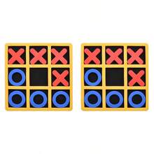 1pc OX Chess Interactive Leisure Chessboard Game, Fun Educational Game Suitable For Children And Adults - Multicolor - View 4