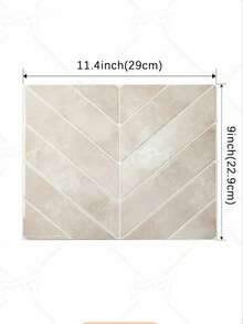 Self Adhesive Wall Tile - 5/10/30 Sheets Of 11.4"X 9" - 2D Adhesive Peel And Stick Tile Backsplash For Kitchen, Bathroom, Waterproof And Oil-Proof Wall Tiles - Beige - View 5