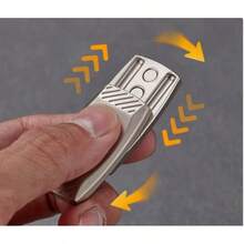 1pc Papapa Coin Finger Spinner Metal Collectible Sound Wave Hand-Pushed Sound Coin Stress-Relieving Magic Tool, Creative Magnetic Stress Relief