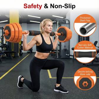 Men's Home Gym Bench Press Bar Dumbbell Set Adjustable Dumbbell Set 20kg/44lb All-In-One Home Fitness Equipment (Dumbbells + Kettlebells + Barbell) For Full-Body Workouts Essential Home Gym Gear With Non-Slip Handles Home Gym Equipment For Deadlifts And Powerlifting