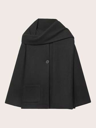 Women's Solid Color Versatile Daily Scarf Neck Warmer, Autumn/Winter