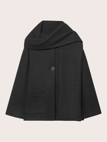 Women's Solid Color Versatile Daily Scarf Neck Warmer, Autumn/Winter