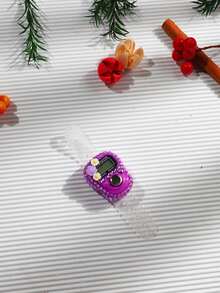 Rhinestone Flower Electronic Finger Tally Counter, Digital Display, Manual Click Counter, Handheld Counting Counter For Knitting, Golf, Fishing, School Sports Events, Ramadan Gift - Multicolor - View 13