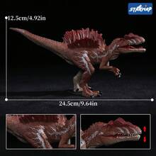 巨型恐龙玩具套装，逼真巨型恐龙玩具，适合3-5岁男孩 - 儿童生日恐龙礼物 - 栩栩如生的恐龙玩具模型，寓教于乐 - 带有手工涂绘细节的巨型恐龙模型