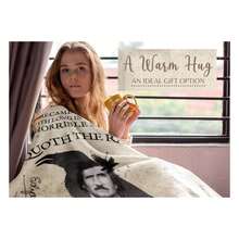 Edgar Allan Poe Gifts For Men, Women For Christmas, Birthday, Throw Blanket For Christmas, Birthday - 50" X 65" Thickened Flannel Dual-Use Small Blanket, Office Nap Sofa, Essential For Air-Conditioned Rooms, Soft And Skin Friendly Without Shedding Hair - 彩色 - 查看 4
