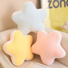 1个卡通可爱毛绒抱枕娃娃，彩虹派对系列，包含彩虹、星星、月亮、花朵、流星、皇冠等图案，柔软毛绒填充娃娃，家居装饰，儿童玩偶，沙发靠垫，生日/情人节/复活节礼物 - 彩色 - 查看 10