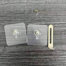 2/4/6个装透明免钻孔家具固定夹 | 免钻孔墙装式安全支架，适用于书架、梳妆台、橱柜 | 用螺丝固定，家具固定配件，安全配件，保护宠物和儿童，适用于卧室、厨房、客厅，紧固配件 - 彩色 - 查看 10