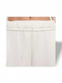 Nike Sportswear French Terry Women's Low-Rise Open-Hem Pants Breathable Versatile Soft Daily School Off-White FV7512-133 - Off White - View 3