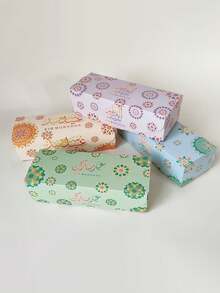 24pcs/12pcs Eid Mubarak Gift Boxes, Rectangular Paper Gift Packaging Boxes For Eid Muslim Festival Party, Rectangular Candy Box Gift Packaging - Multicolor - View 1