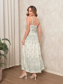 Vestido Midi - Verde - Visão 3