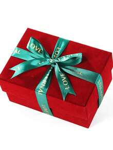 1/5个装豪华天鹅绒礼盒，带盖，适用于婚礼和活动，不含丝带，情人节礼物 - 彩色 - 查看 11