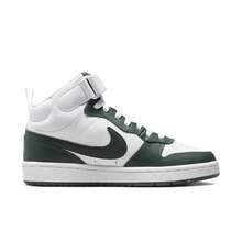 Nike Youth COURT BOROUGH MID 2 (GS) Casual Mid-Top Sneakers CD7782-119 - White Green - View 2