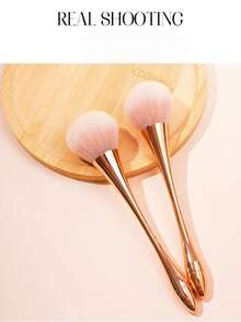 1 Cọ lông mềm cán dài hình vòng eo cong lấp lánh – Cọ làm sạch bụi móng đa năng & Cọ trang điểm phấn má hồng/phấn phủ, Dụng cụ làm đẹp thiết yếu thân thiện với da cho việc làm móng và trang điểm hàng ngày - Nhiều màu - Xem 5