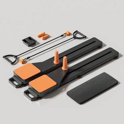 Pilates Reformer migliorato 8 in 1, tavola fitness e set di attrezzi per Pilates
