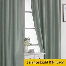 Uptown 2PCS Sage Green Tier Curtains 24 Inch Length, Faux Silk Room Darkening Soft Lightweight Short Cafe Curtains For Kitchen Bathroom Bedroom Small Windows, Each 30Wx24L Inch,SageGreen30inchWx24inchLPackof2 - 鼠尾草綠30吋寬x24吋長2個裝 - 查看 8