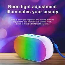 Bluetooth Speaker With HD Sound, Portable Wireless,  Up To 10H Playtime, TWS Pairing, BT5.0, For Home/Party/Outdoor/Beach, Stocking Stuffers, White Elephant Gifts For Adults (Black) - 均碼 - 查看 6