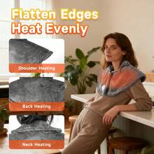 Ergonomic Heated Shawl For Office, Winter Shoulder & Neck Warmth Device, Thoughtful Holiday Gift For Parents - Warm Body Tool - Xem 9