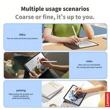 Lenovo BP16 Universal Magnetic Capacitive Stylus: Convenient Magnetic Attachment, Fully Compatible With Low Latency, High Sensitivity For Precise Control, Stable Touch Protection, Suitable For Learning, Office Work, And Drawing Scenarios. - White - View 6