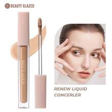 beauty glazed Women's Liquid Concealer, Waterproof Liquid Concealer, Brightens Eye Area Skin, Full Coverage Concealer, Effectively Covers Dark Circles, Brightening Dark Circles Concealer, Lightweight Foundation - #103 - Xem 3