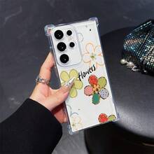 1 pieza Funda de teléfono Fundas para iPhone 13/13 Pro/13 Pro Max/17/16/15/14/12/11; también compatibles con OPPO Reno 05/07/11/12/A40, MOTO G14/24, Galaxy A06/04/S25/S24, Honor 400 Lite, Redmi 13X/14. Fabricada con material TPU, esta funda suave al tacto ofrece resistencia a los impactos y protección contra arañazos. Estampado floral.Fundas Para Móviles Accesorios Decoraciones Navideñas Regalos - transparente - Ver 1