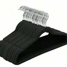 1pc Premium Velvet Hanger, Non-Slip Flocked Sweater Hanger, Sturdy & Durable Clothing Hanger, Heavy Duty Coat & Suit Hanger, Durable Garment Hanger For Wardrobe, Ideal Wardrobe Accessory - Multicolor - View 4