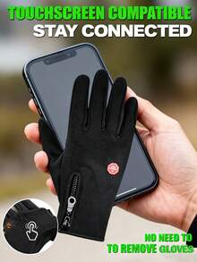 1 Pair Women's Winter Driving Gloves, Warm Windproof Anti-Slip Fashionable Gloves, Suitable For Skiing, Cycling, Driving - B - View 8