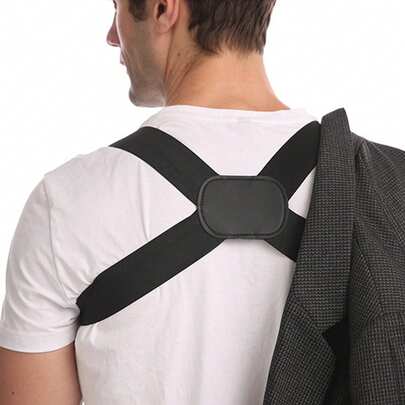 1pc, Outdoor Sports And Fitness Protective Gear, Daily Waist And Shoulder Protection For Men And Women, Back Pressure Invisible Shoulder Straps And Suspenders