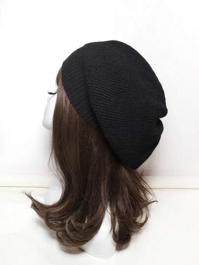 1pc Solid Slouchy Beanie Casual Winter Fall