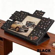 6-In-1 Foldable Extra Large Puzzle Board - Portable Design With Stand, Cover, 6 Drawers, 1000 Piece Sorting Puzzle Board For Children, Space-Saving For Home Games, Perfect Holiday Gift - Black - View 4