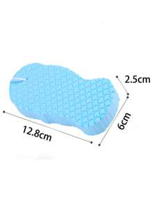 2Pcs Sponge Bath Scrubbers With Fish Scale Textured 3D Design, Gentle On Skin, Bathing Cleansing Tool,Adorable Fish-Shaped Sponge, Soft Pumice Stone For Scrubbing, Seasonal Bath Sponge For Bathing, Swimming, Cleaning,Bath Sponge Embossing Soft Bath Sponge Household Scrub Tool, Painless Exfoliation Back To School,Bathroom Gadgets; Bathing Tools - Multicolor - View 5
