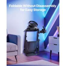 Soporte de volante de carreras plegable para simulador de cabina G29, G27, G920 y G923 - Negro - Ver 6