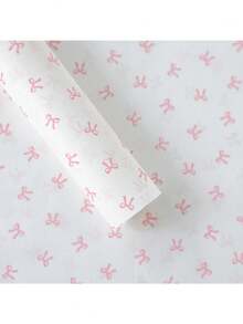 20pcs/Pack Pink Bow Pear Paper, Pink Romantic Bow Gift Wrapping Paper, Elegant Bow Design On High-Quality Paper, Suitable For Birthday, Wedding, Party And Bouquet Packaging - Multicolor - View 9