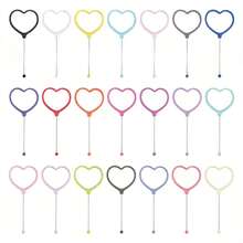 10个DIY手持镜，带可拆卸珍珠棒，适用于珠宝制作、青少年和成人、波西米亚风格家居装饰、派对礼品、艺术项目（多种颜色可选） - 彩色 - 查看 8