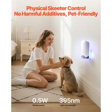 Fly Trap, Plug-In Gnat Killer, Plug And Play Indoor Skeeter Zapper With Blue-Violet Light & 10 Sticky Glue Boards, Flying Gnat Catcher For Catching Gnats, Flies, Moths, Fruit Flies In Any Room - 查看 4