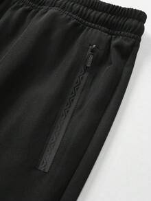 Men's Outdoor Sports Pants, Casual Lightweight Trousers For Spring & Summer, Dirt-Resistant Black - Black - View 6