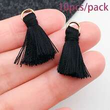 10/15pcs Colorful Mini Tassel Pendants! – DIY Craft Accessories For Ethereal Earrings, Bracelets & Dreamy Bag Charms