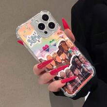 Funda de TPU transparente con protección táctil y diseño de batido Heartstopper, compatible con fundas , OPPO, ,  17,  16 Pro Max,  15 Pro Max,  13 y  12. Perfecta para proteger tu dispositivo con un diseño divertido y único. Regalo ideal para familiares, amigos, seres queridos, novios y para Navidad.funda de ,  funda de  16, Navidad,  fundas de , funda de  15,  fundas para , funda de  16 Plus, regalos de Navidad, funda de  13, funda de teléfono de Navidad, funda de  16 Pro, funda de teléfono  15, funda de teléfono  13, funda de  15, rosa, funda de teléfono rosa, regalos, malvado, regalos para mujeres, funda de teléfono linda, regalos para hombres, teléfono negro Estuche, regalos para hombres - transparente - Ver 3