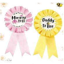 Ribbon Badge Brooch For Dad And Mom, Ladies Lapel Pin Brooch, Bag Pendant, Fashion Accessories, Fun Gifts For Friends, Family, Teachers And Classmates