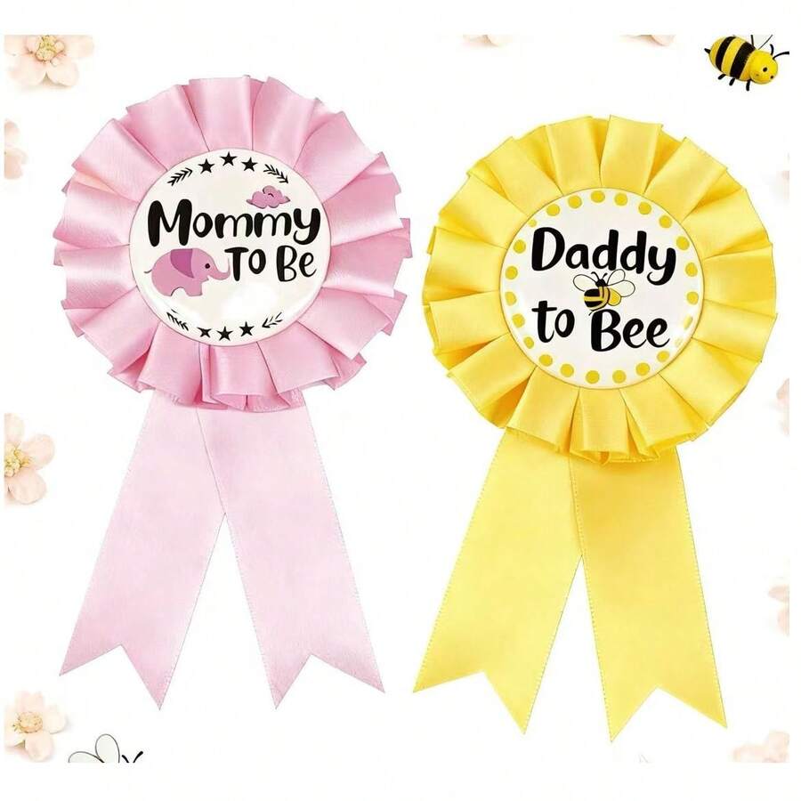 Ribbon Badge Brooch For Dad And Mom, Ladies Lapel Pin Brooch, Bag Pendant, Fashion Accessories, Fun Gifts For Friends, Family, Teachers And Classmates