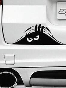 Fashionable Cartoon Cute Car Decor Sticker - Black - View 1