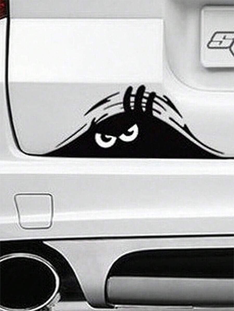 Fashionable Cartoon Cute Car Decor Sticker - Black - View 1