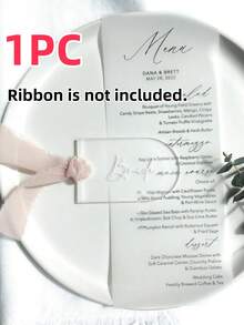 1/10/20 件空白亚克力帐篷名片、拱形行李牌、无丝带亚克力空白磨砂座位牌、婚礼嘉宾伴手礼卡、席位卡夹、DIY 派对标牌礼品标签