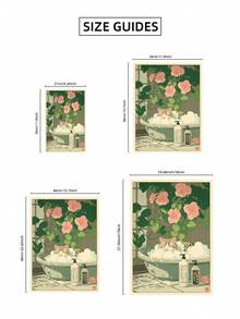 1幅无框虎斑猫浴缸装饰画，浮世绘风格日式浴室装饰，趣味猫咪艺术海报，浴室美学墙饰，独特的爱猫人士礼物，时髦的日式印刷品，波西米亚风猫咪装饰 - 彩色 - 查看 8