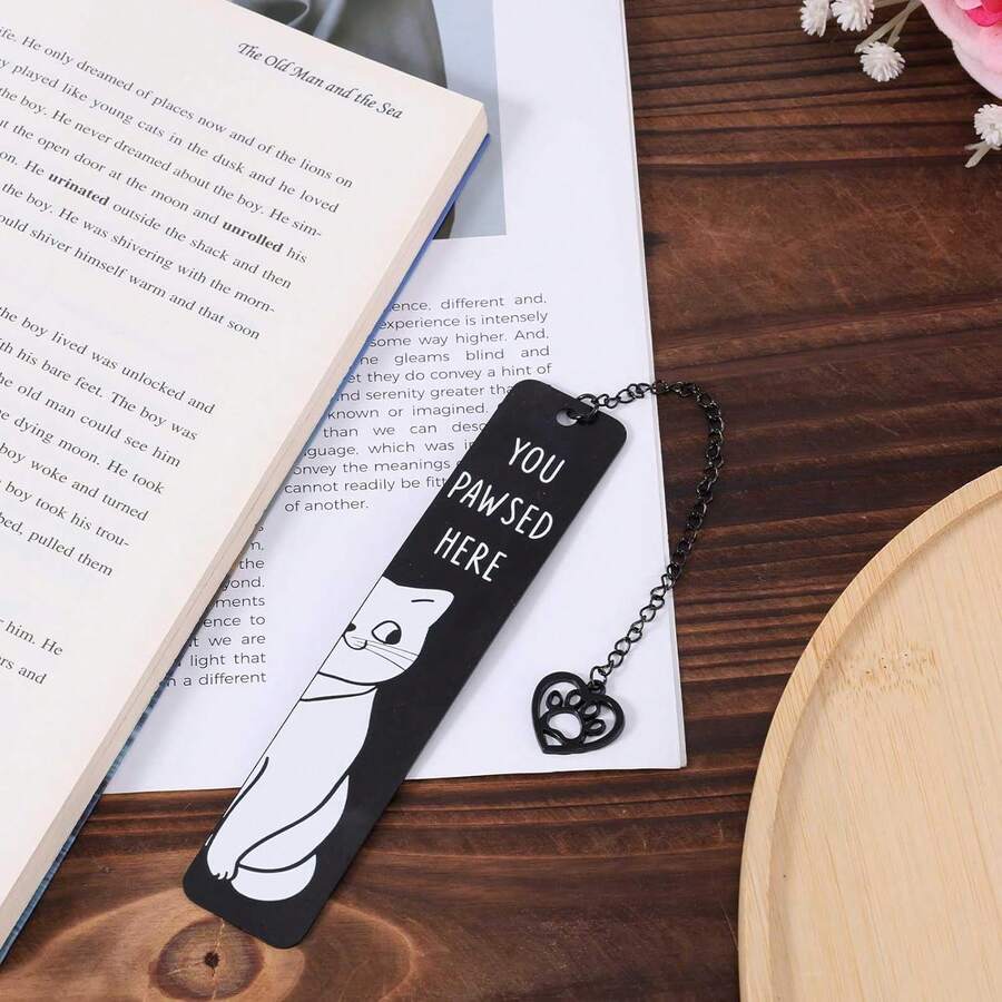 Marcapáginas de gato lindo, regalo para amantes de los gatos para lectura, marcapáginas de gato de aleación de zinc para mujeres, marcapáginas de gato divertido con colgante de pata de gato con corazón, marcapáginas de gato sonriente lindo para amantes de los libros, amantes de los gatos, regalos de gato para mujeres, marcapáginas lindos para mujeres, niñas, niños, regalos para amantes de los libros, regalos para amantes de los gatos para mujeres y hombres lectores, marcapáginas navideños, accesorios de lectura, regalos de cumpleaños para amantes de los libros, rellenos de calcetines