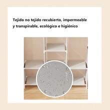 Closet Armario Organizador De Ropa Armable Tela 3 128x45x170 - Azul Marino - Ver 6