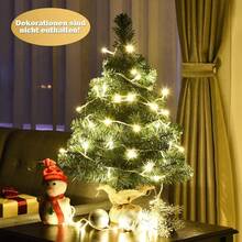 COSTWAY 60 Cm Small Christmas Tree, Mini Christmas Tree With 50 Branches And Base, Artificial Table Christmas Tree Diameter 40 Cm For Home Office - No Lighting. - View 8