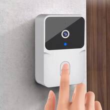 Intelligent Visual Doorbell Camera, Smart Wireless Doorbell, Smart Wireless Doorbell, Doorbell Camera, Two-Way Voice Intercom, 2.4GWi-Fi Connection, USB Charging, Battery-Powered Doorbell That Can Be Connected To A Mobile Phone, Real-Time Application To View The Doordoor Monitoring Wireless Doorbell Camera Is The Ideal Choice - 白色 - 查看 8