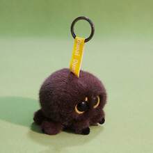 可爱毛绒昆虫玩偶钥匙扣，卡通蜜蜂、瓢虫、蜘蛛、毛毛虫玩偶，包包挂饰，节日及活动礼物