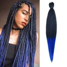 Braiding Hair Pre Stretched 26Inch Pre-Stretched Braiding Hair EZ Braid Yaki Texture Nthetic Hair Extensions For Crochet Box Braids - Multicolor - View 23